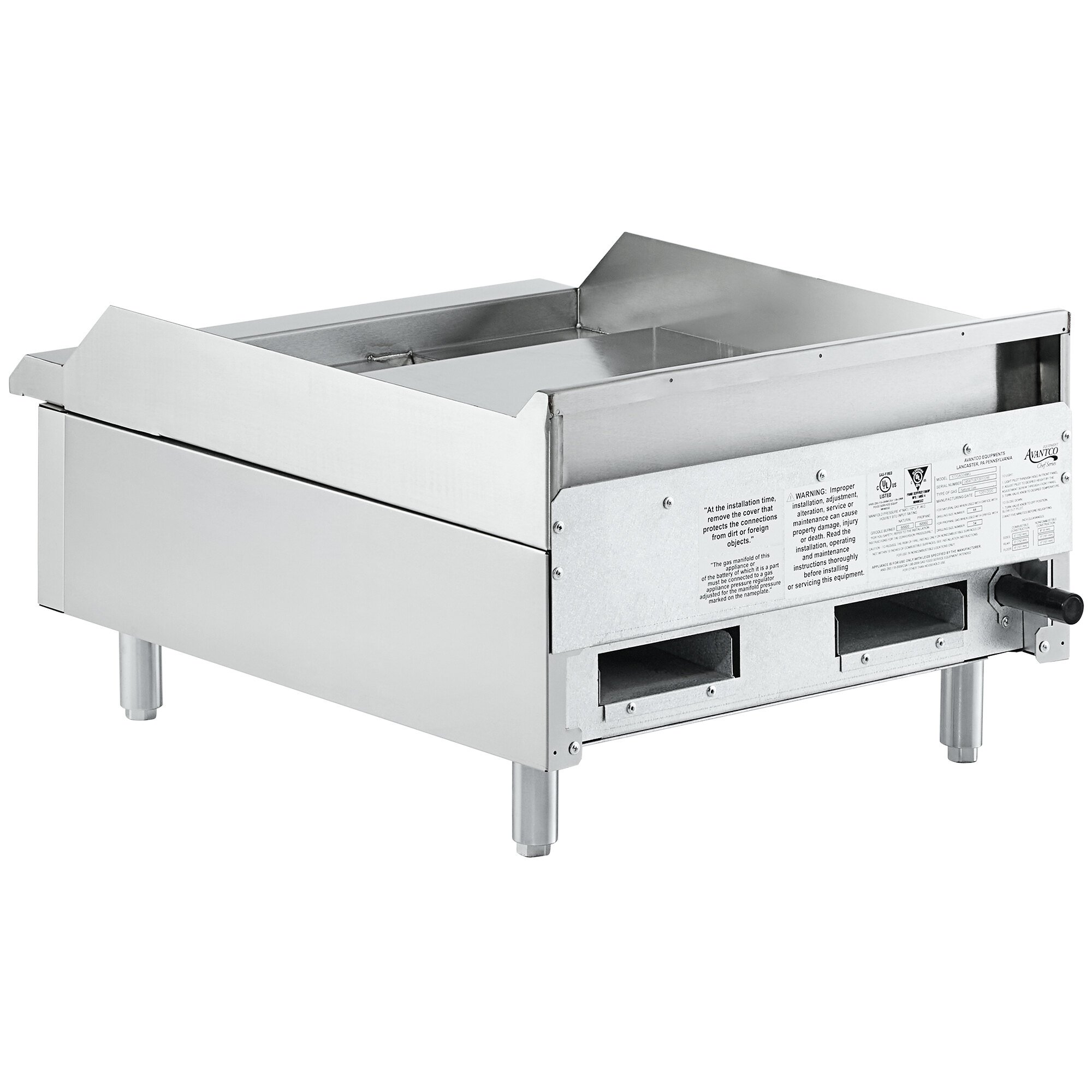 Avantco Chef Series CAG-R-2-12 12 2 Burner Gas Countertop Range - 50,000  BTU